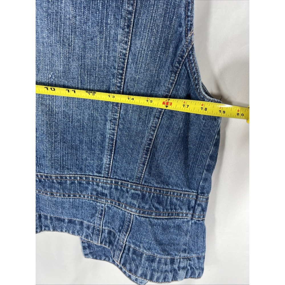 Carols Denims Vest‎ Sz Large Metal Buttons - Picture 14 of 16